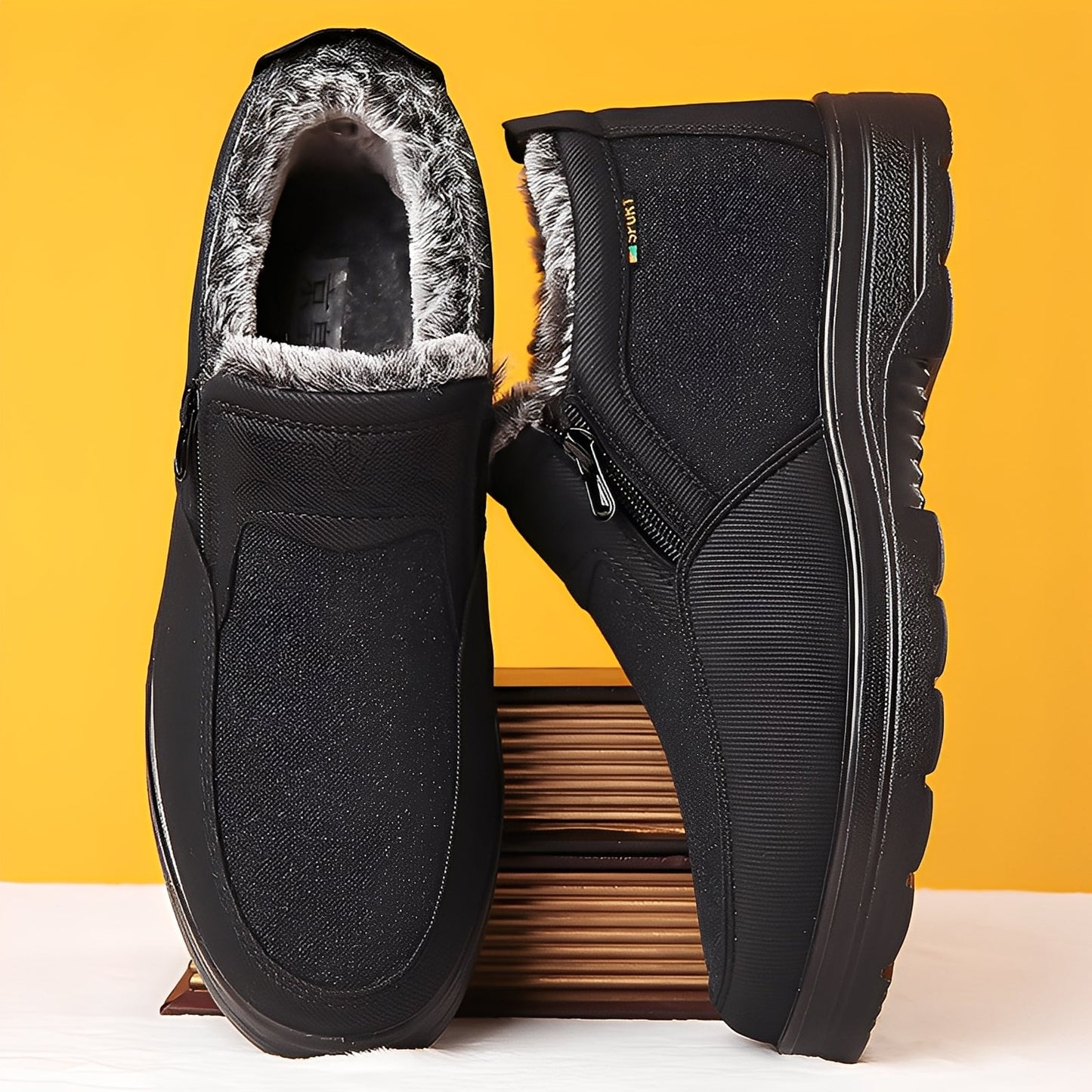 Konnor - Στιλάτα χειμερινά παπούτσια με επένδυση fleece για άνδρες