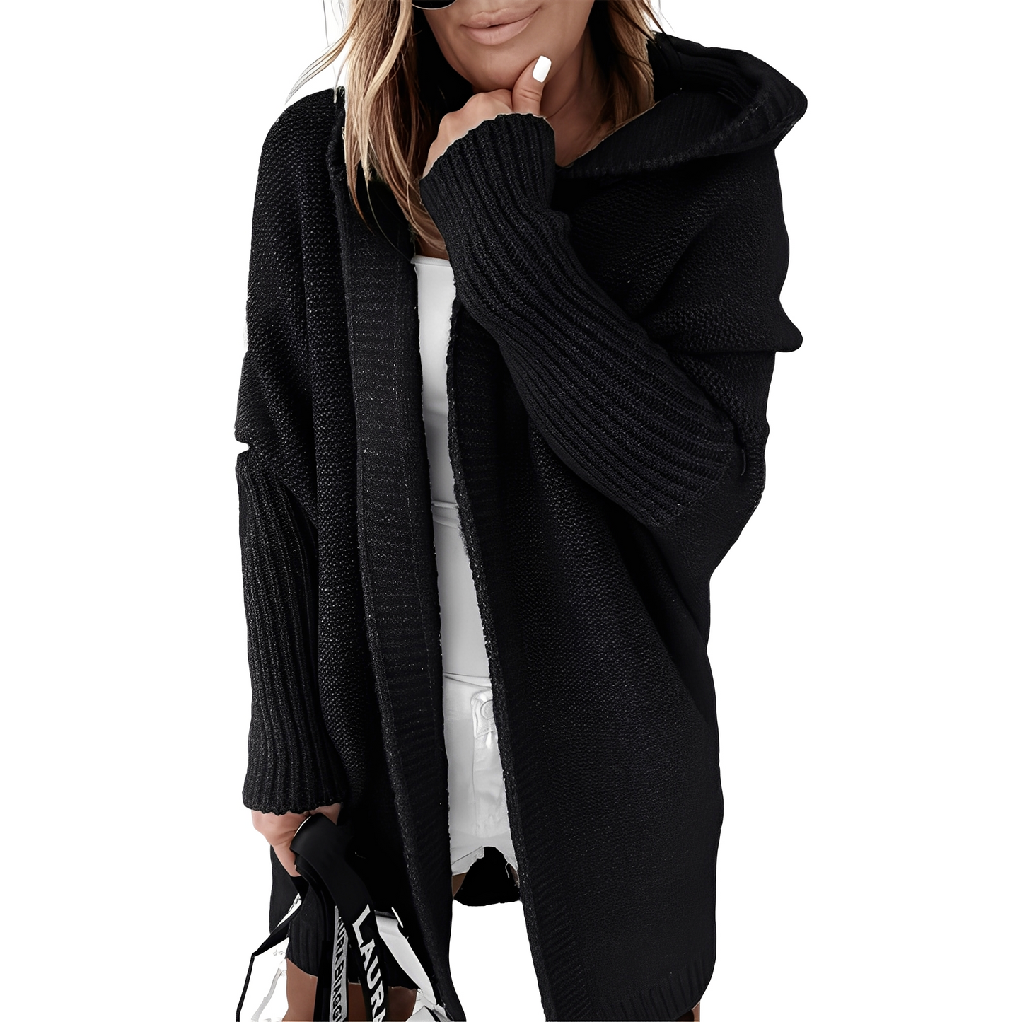 Maryellen - Πλεκτή ζακέτα με κουκούλα για τις γυναίκες