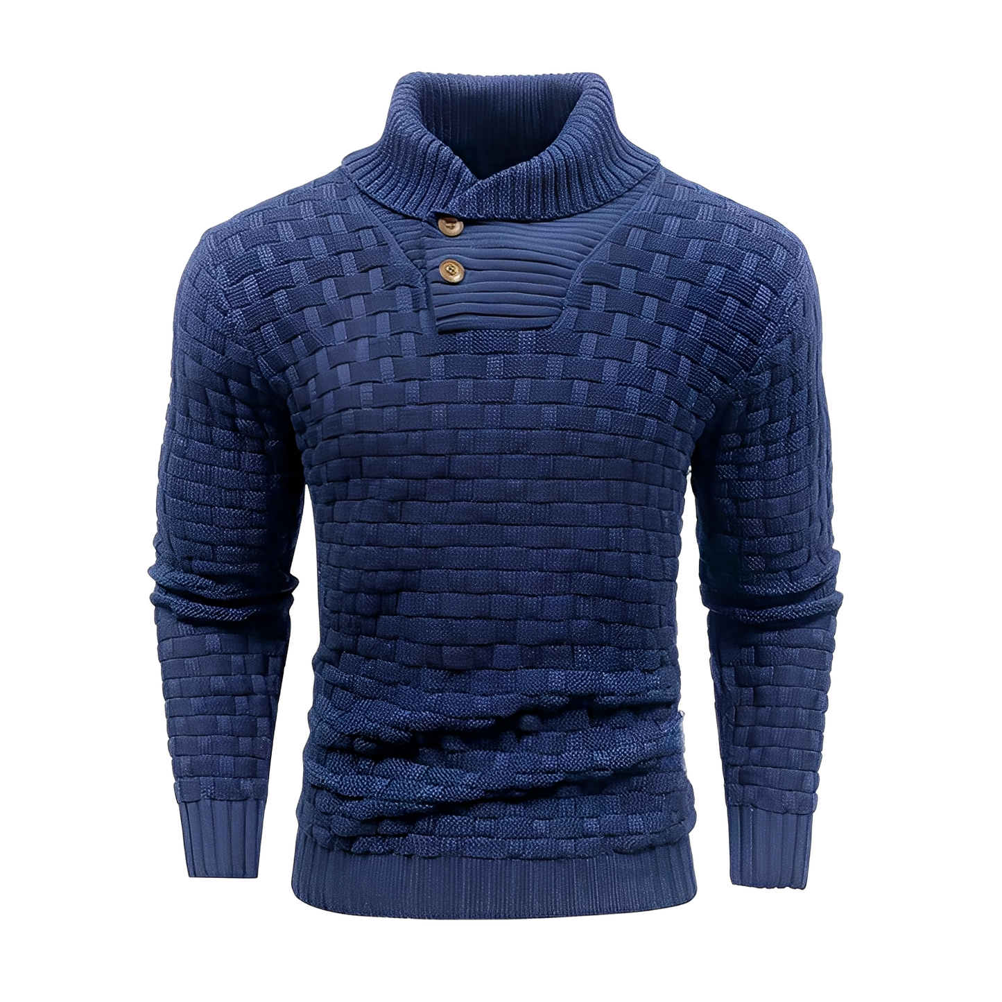 Branson - Ανδρικό καθημερινό πλεκτό πουλόβερ με ψηλό λαιμό