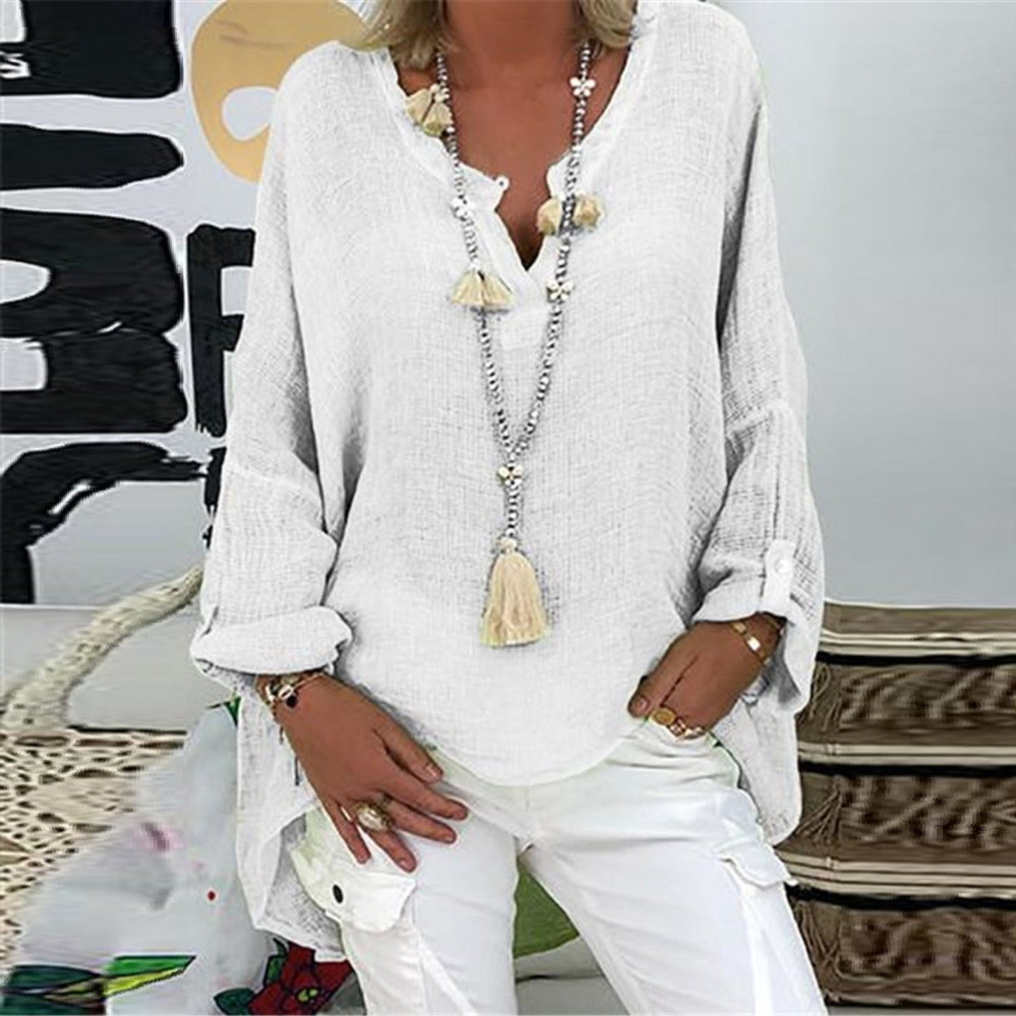 Mia – Κομψή Μπλούζα από Λινό