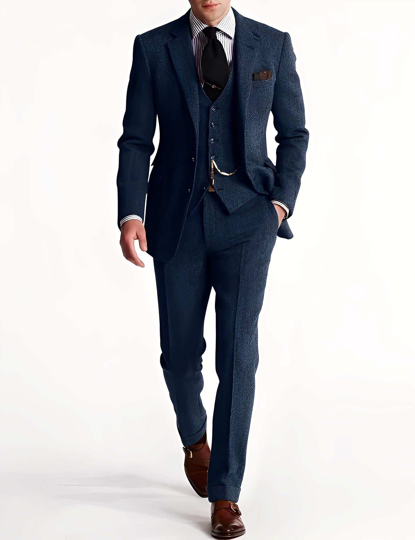 Desmond - Επίσημο τριμερές τουίντ κοστούμι για άνδρες