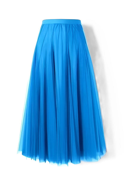 Maleah – Πλισέ μίντι φούστα από δίχτυ