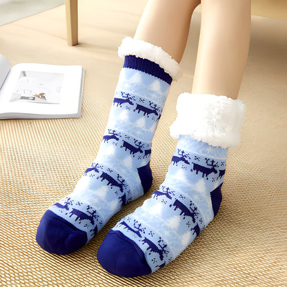 Clarice - Μοντέρνες χριστουγεννιάτικες κάλτσες μεσαίου μήκους για γυναίκες