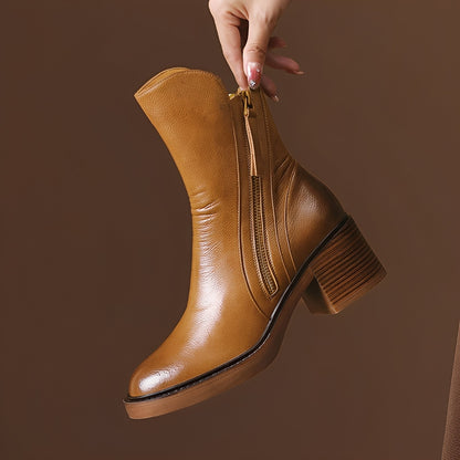 Pamella - Γυναικείες παραδοσιακές δερμάτινες μπότες