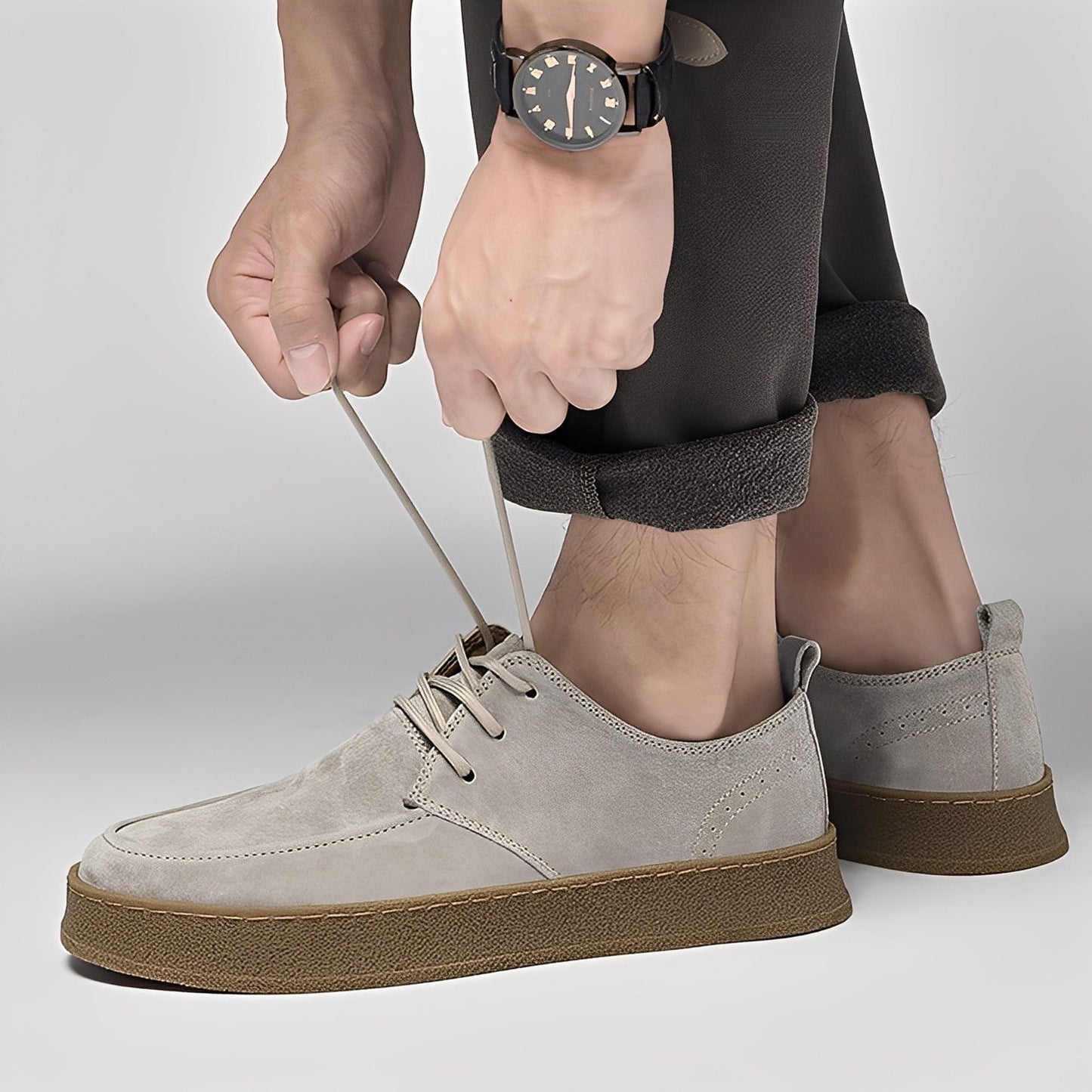 Riordan - Μοντέρνα χαμηλά σουέτ ανδρικά σνίκερ