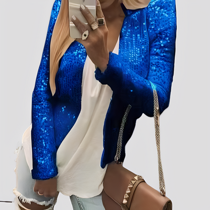 Shannen - Κομψό γυναικείο σακάκι με γκλίτερ