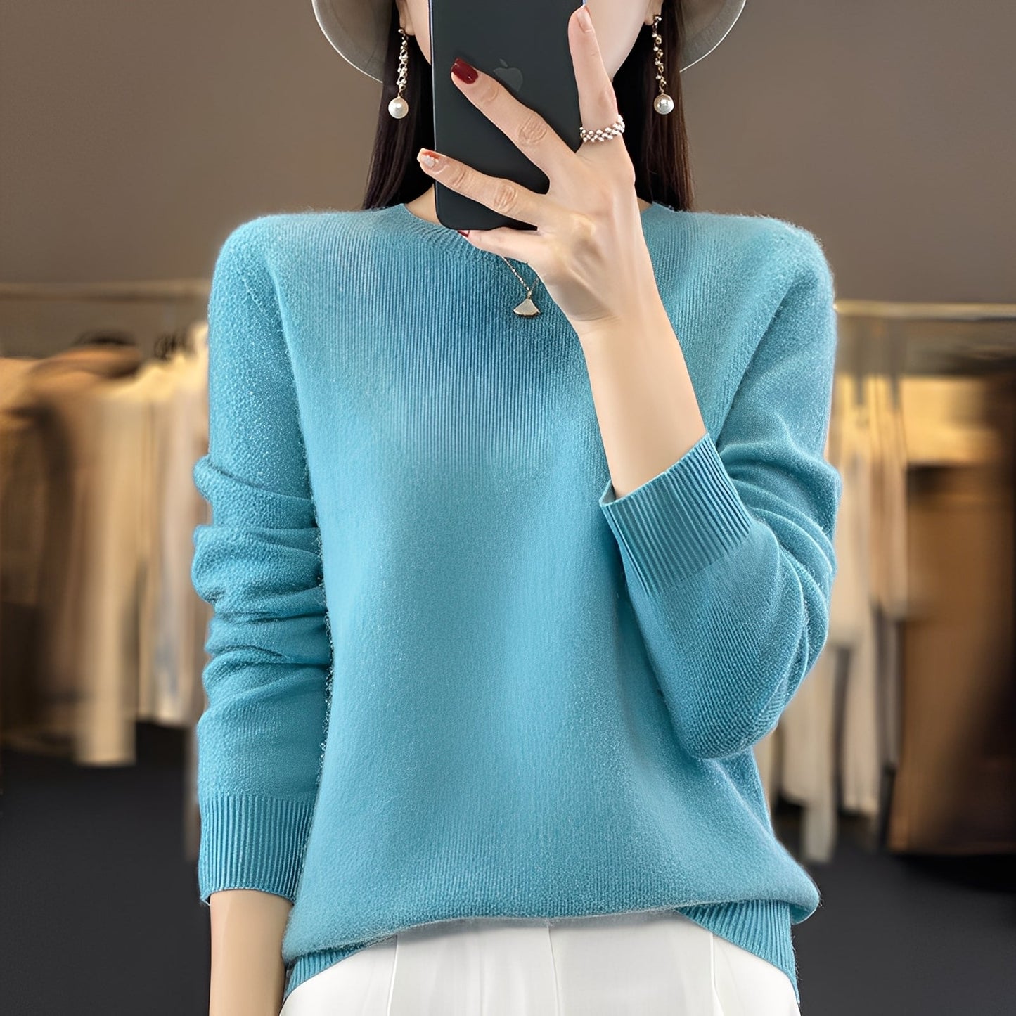 Cheyanne - Κομψό γυναικείο πουλόβερ από κασμίρ