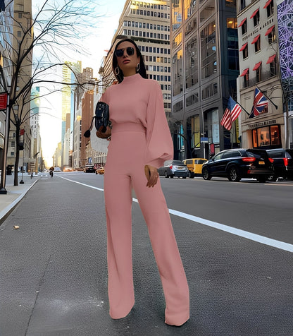 Rebeccah - Μοντέρνα γυναικεία ολόσωμη φόρμα με μακριά μανίκια