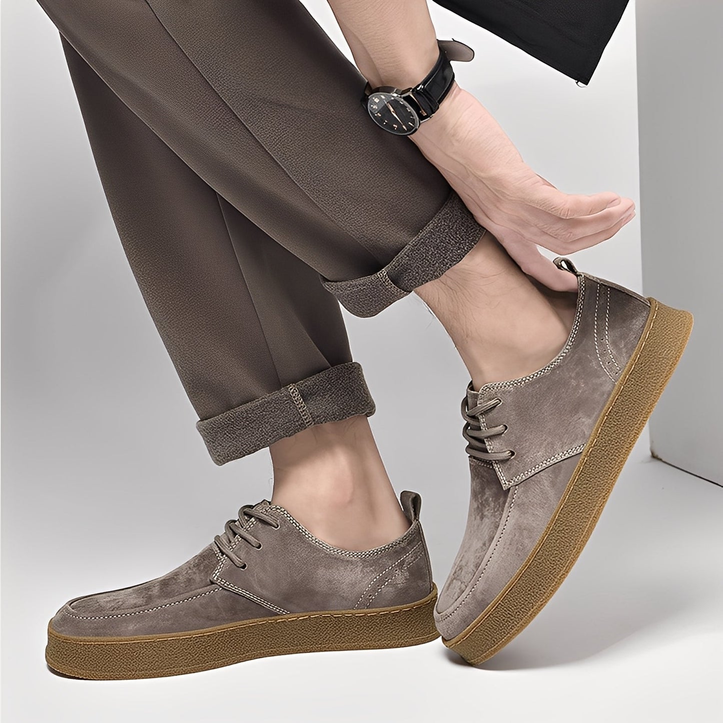 Riordan - Μοντέρνα χαμηλά σουέτ ανδρικά σνίκερ