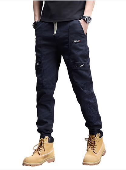 Alvin - Μοντέρνο Ελαστικό Παντελόνι Τζόκινγκ με Κορδόνι για Άνδρες