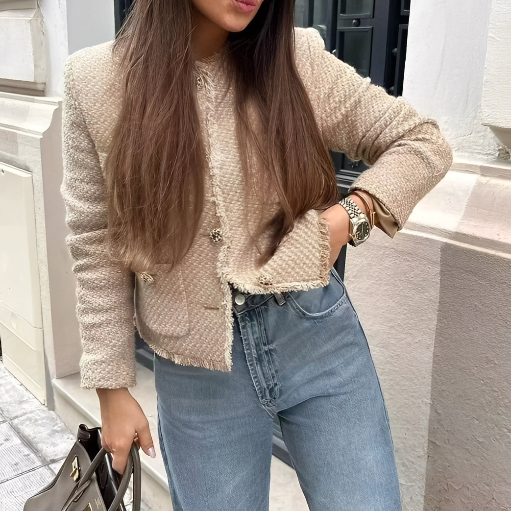 Racquel - Μοντέρνο Μάλλινο Μπουφάν για Κυρίες