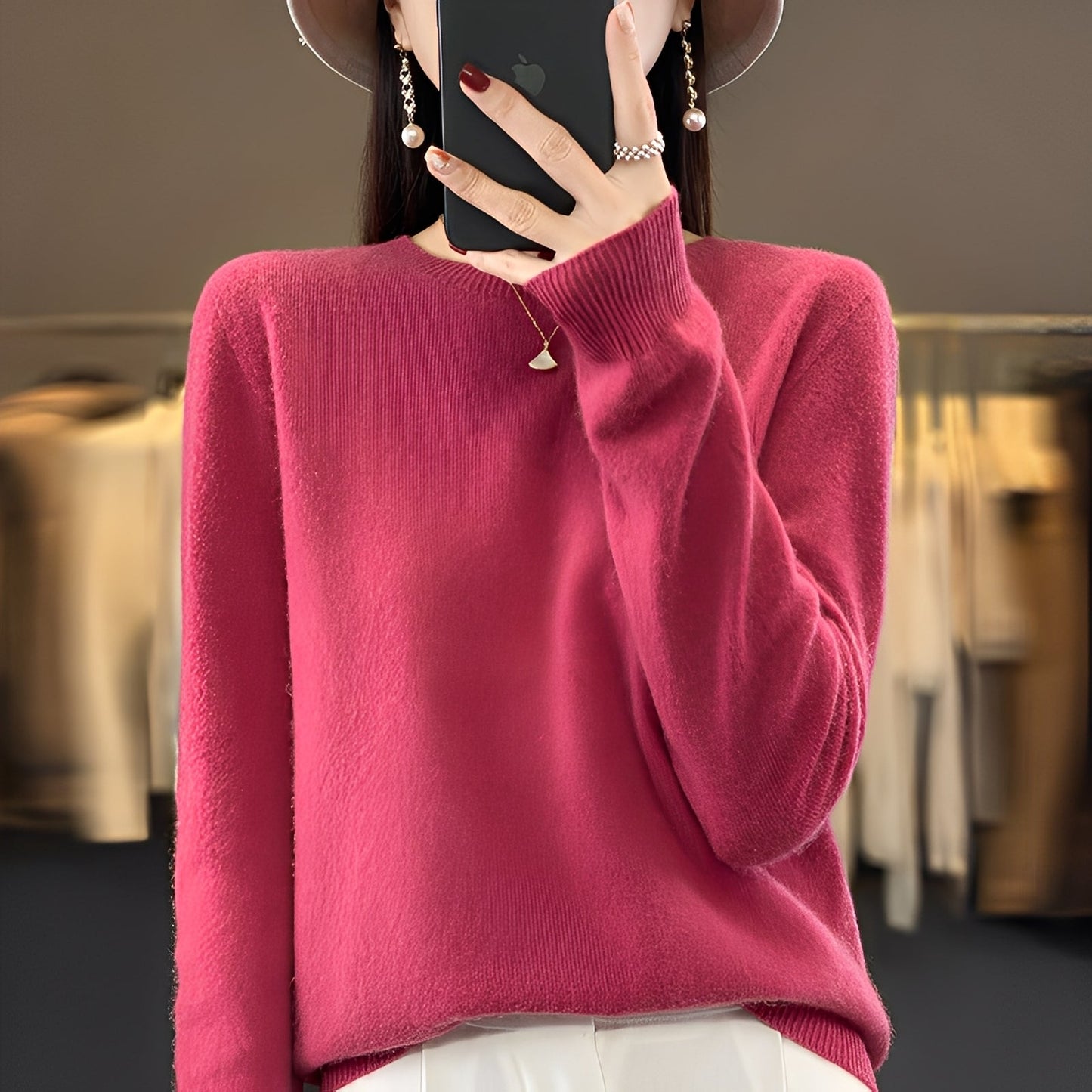 Cheyanne - Κομψό γυναικείο πουλόβερ από κασμίρ