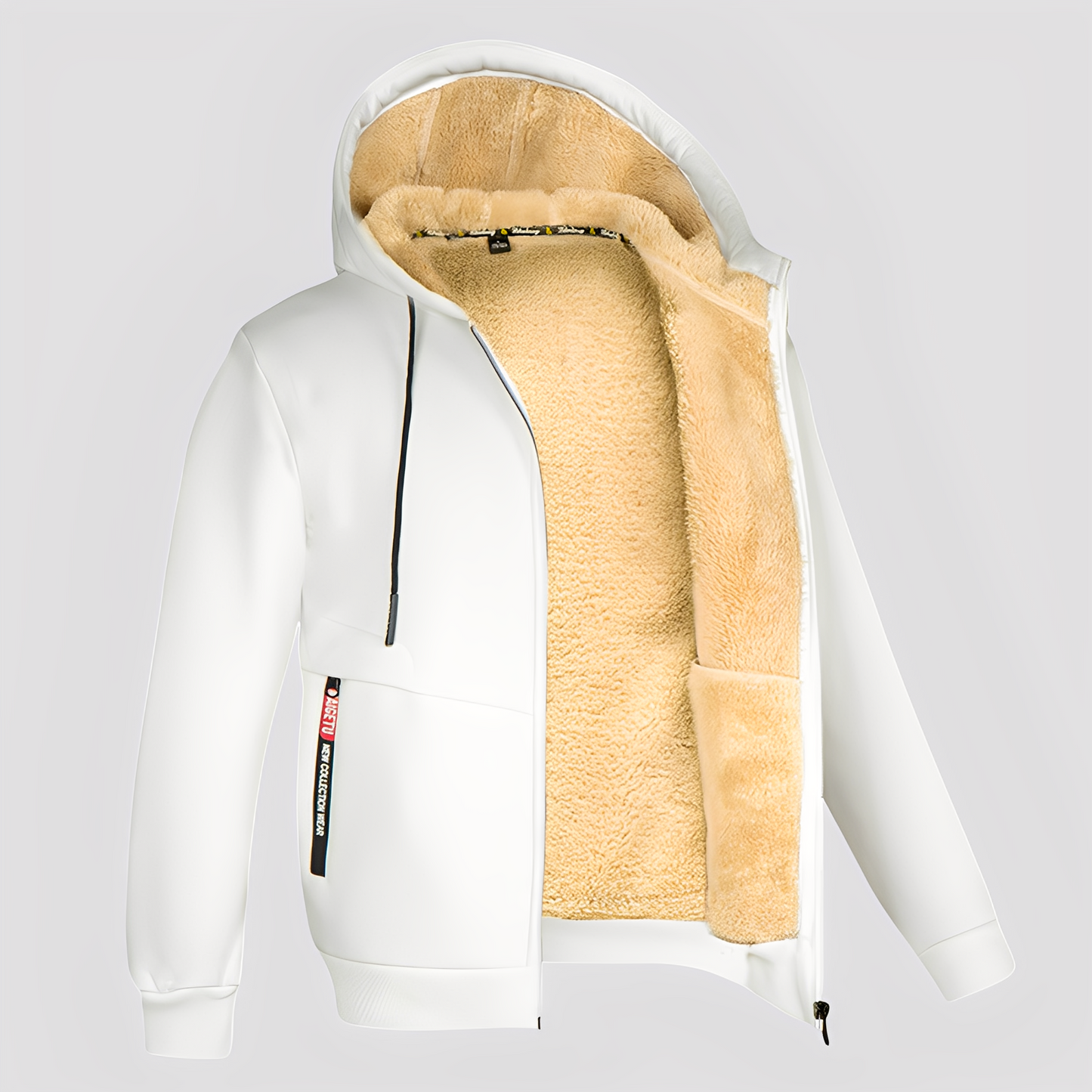 Waldo - Απλό, φλις φούτερ hoodie για άνδρες