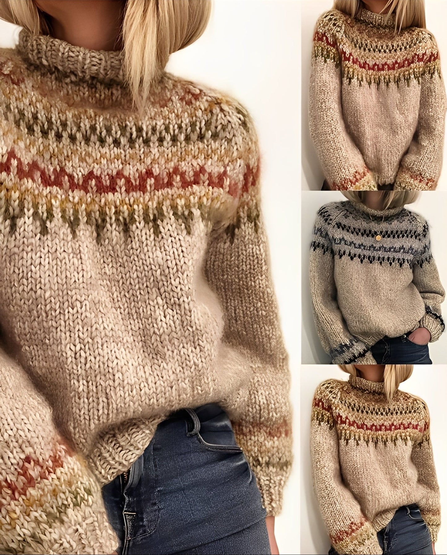 Macey - Γυναικεία χοντρή πλεκτή ζακέτα