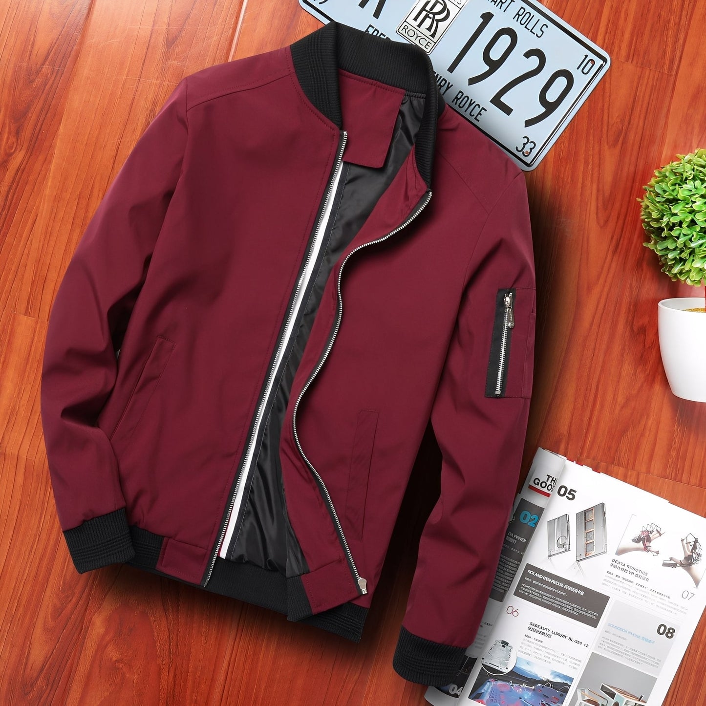 Leonard - Μοντέρνες Μπόμπερ Ζακέτες για Άνδρες