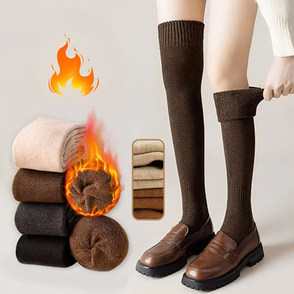 Shirlee - Μοντέρνες, ζεστές, χοντρές overknee κάλτσες