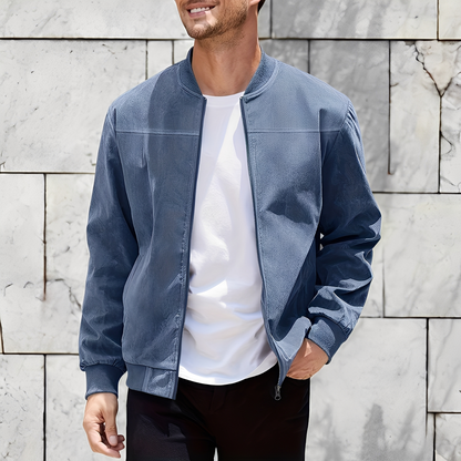 Easton - Κλασική, κομψή δερμάτινη ζακέτα για άνδρες