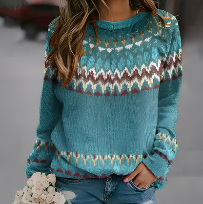 Madalyn - Στυλάτο πουλόβερ με σχέδιο για γυναίκες