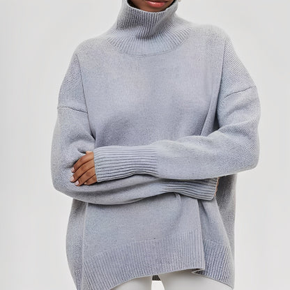 Sharon - Γυναικείο καθημερινό χαλαρό πουλόβερ