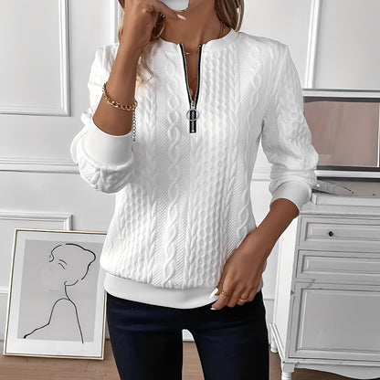 Chesley - Κομψό πλεκτό πουλόβερ με φερμουάρ για γυναίκες