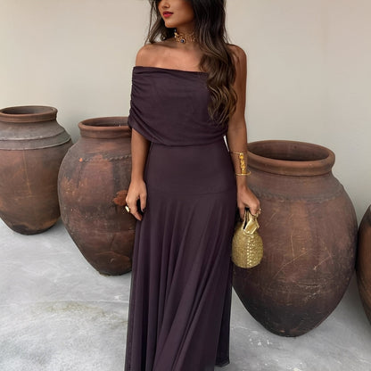 Eunice - Εντυπωσιακό μακρύ φόρεμα από δίχτυ για γυναίκες