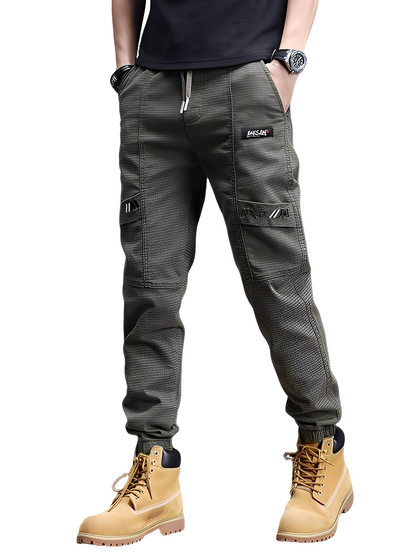 Alvin - Μοντέρνο Ελαστικό Παντελόνι Τζόκινγκ με Κορδόνι για Άνδρες