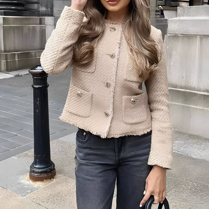 Racquel - Μοντέρνο Μάλλινο Μπουφάν για Κυρίες