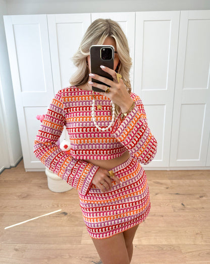 Giada – Σετ Crop Top και Μίνι Φούστα