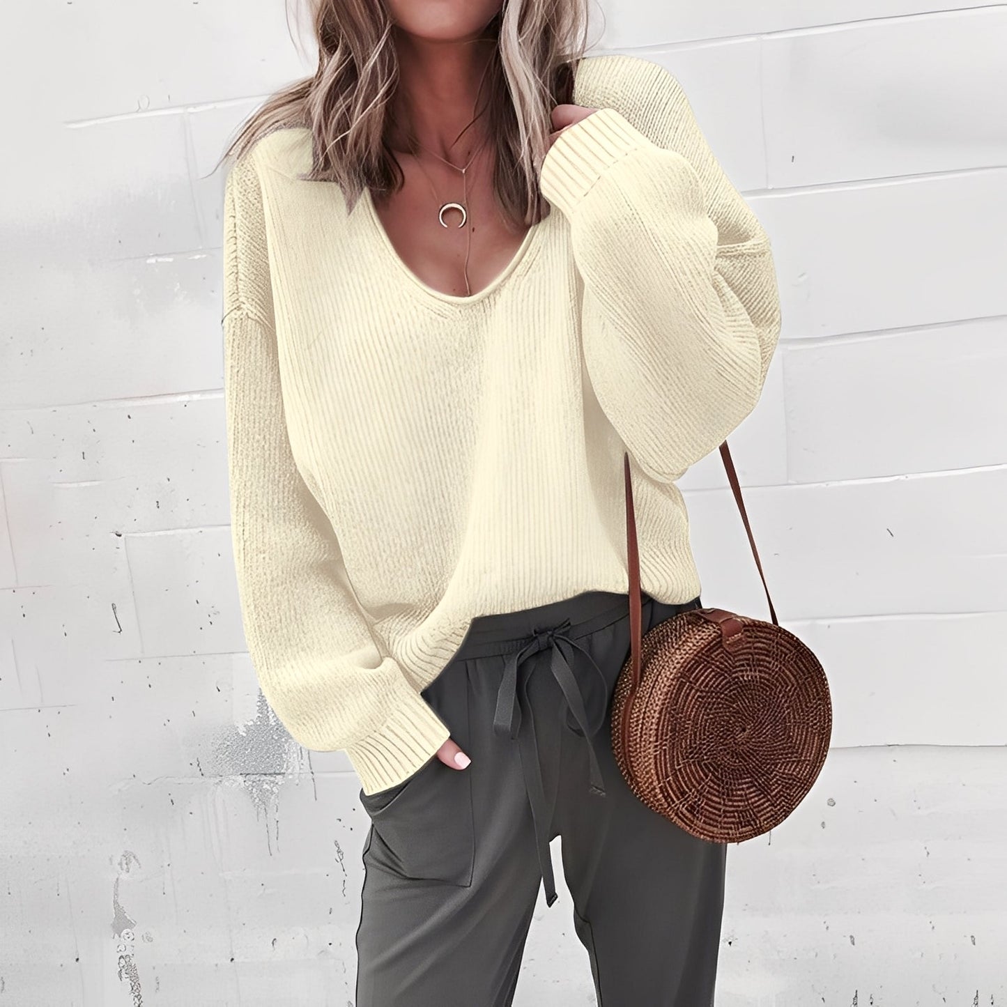 Ariella - Χαλαρό γυναικείο πουλόβερ για άνεση