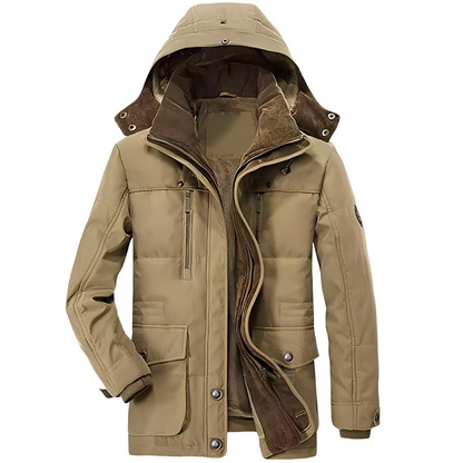 Bruce - Μοντέρνα κουκουλοφόρη ζακέτα με θερμή επένδυση για άνδρες