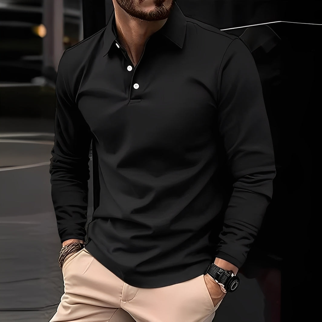 Stephen - Άνετο Μακρυμάνικο Πόλο πουκάμισο για Άνδρες