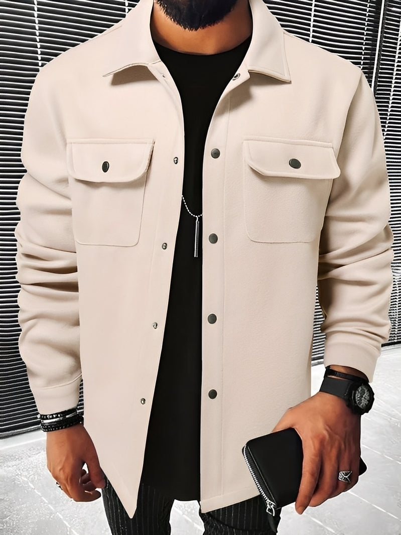 Francis - Ανδρική καρό ζακέτα για καθημερινή με τσέπες