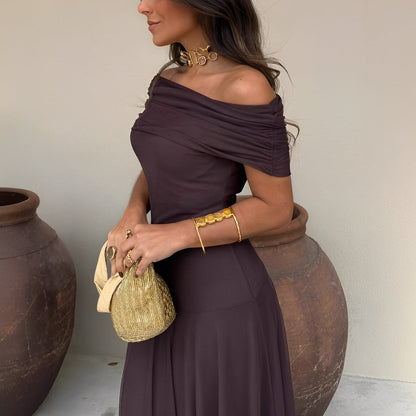 Eunice - Εντυπωσιακό μακρύ φόρεμα από δίχτυ για γυναίκες