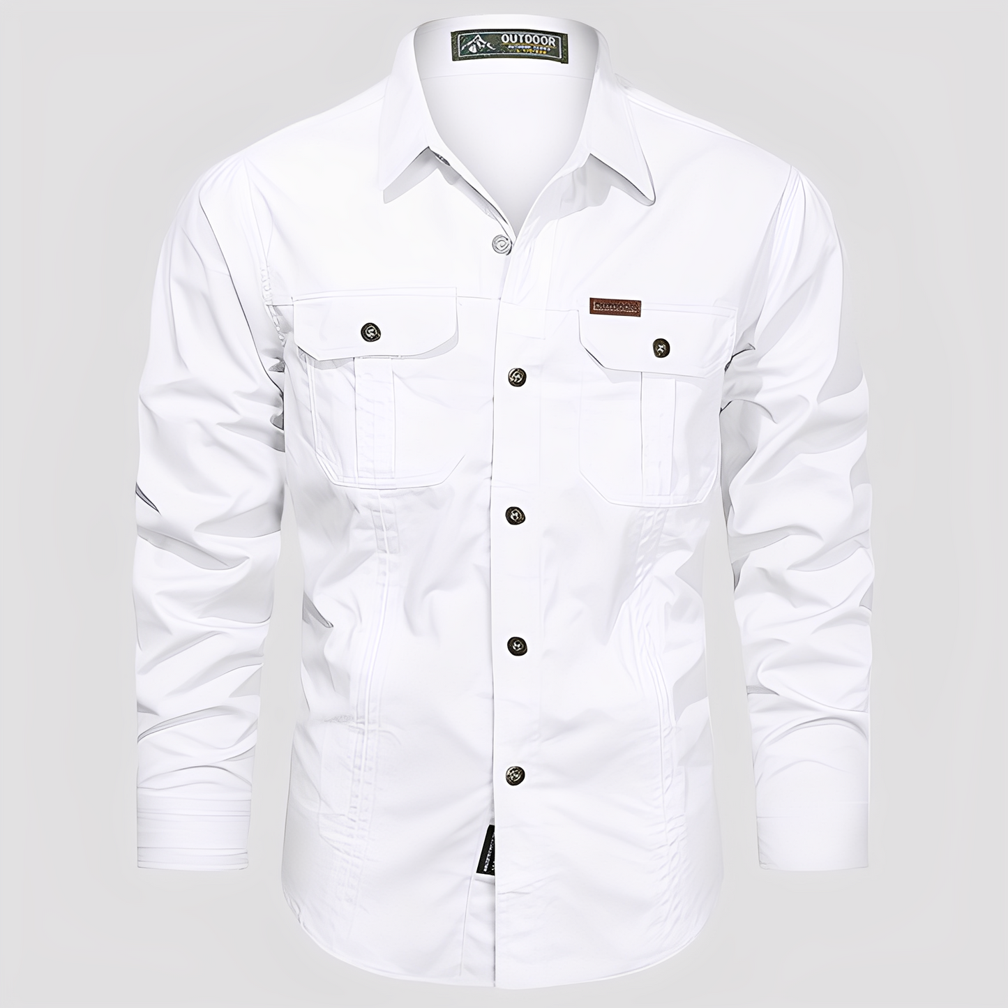 Ranulph - Άνετο Μακρυμάνικο Ανδρικό Cargo Πουκάμισο