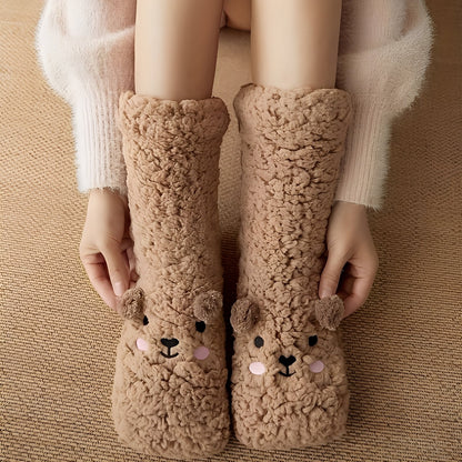 Caelie - Μοντέρνες, χαριτωμένες, παχιές κάλτσες fleece για γυναίκες