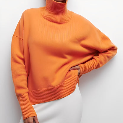 Sharon - Γυναικείο καθημερινό χαλαρό πουλόβερ