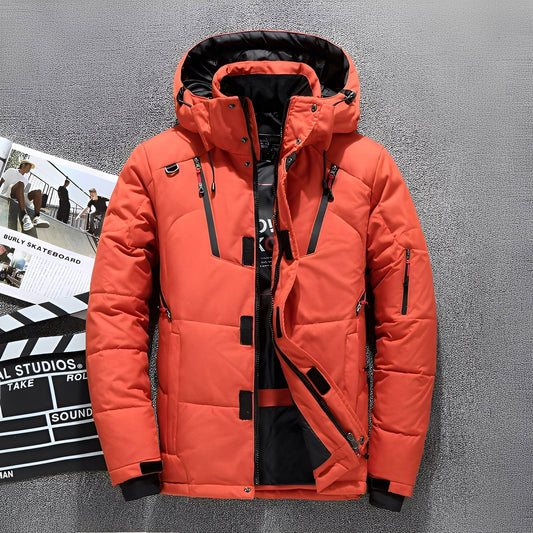 Damian - Μοντέρνο μπουφάν με κουκούλα και πολλαπλές τσέπες για άνδρες
