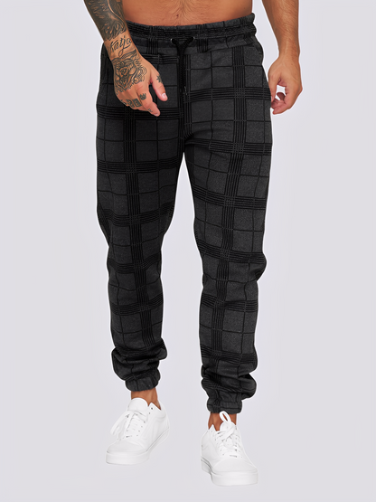 Jaeden - Κομψό καρό παντελόνι για άνδρες