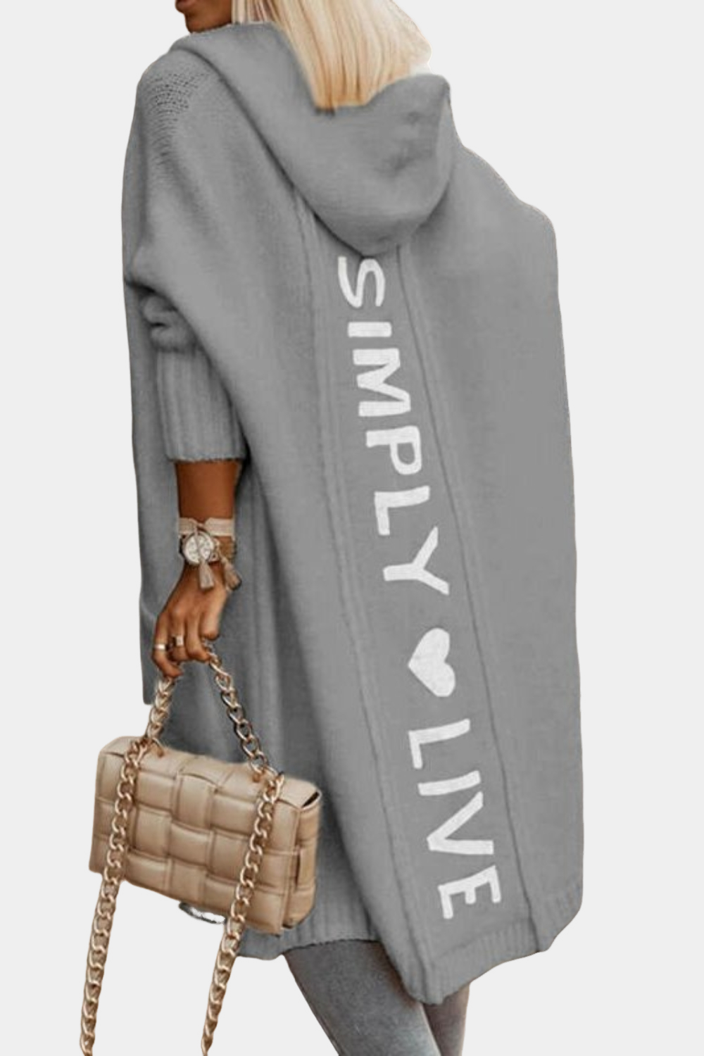 Melyssa - Άνετο, χαρούμενο μακρύ πλεκτό για γυναίκες