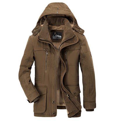 Tyrone - Ζεστή, χοντρή ζακέτα με κουκούλα για άνδρες