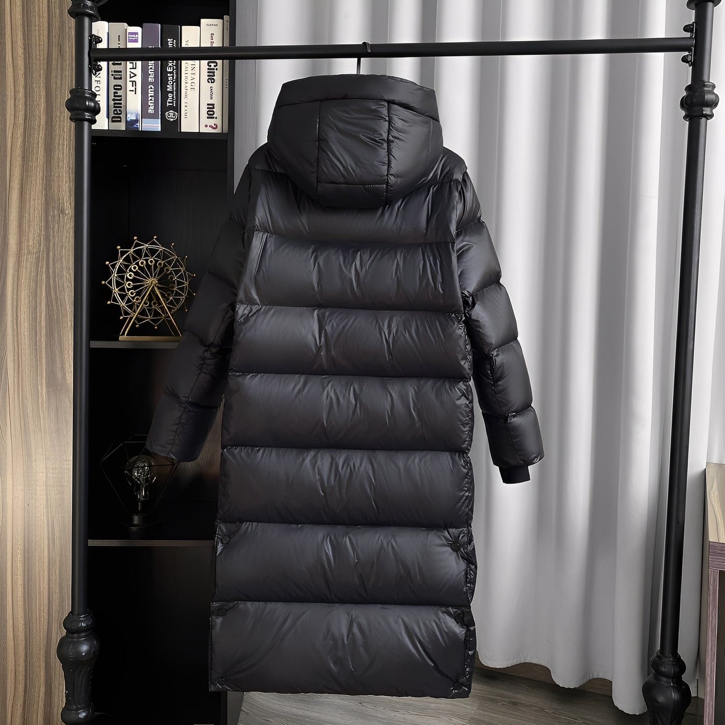 Mildred - Γυναικεία μακριά ζακέτα με πούπουλα για κάθε μέρα