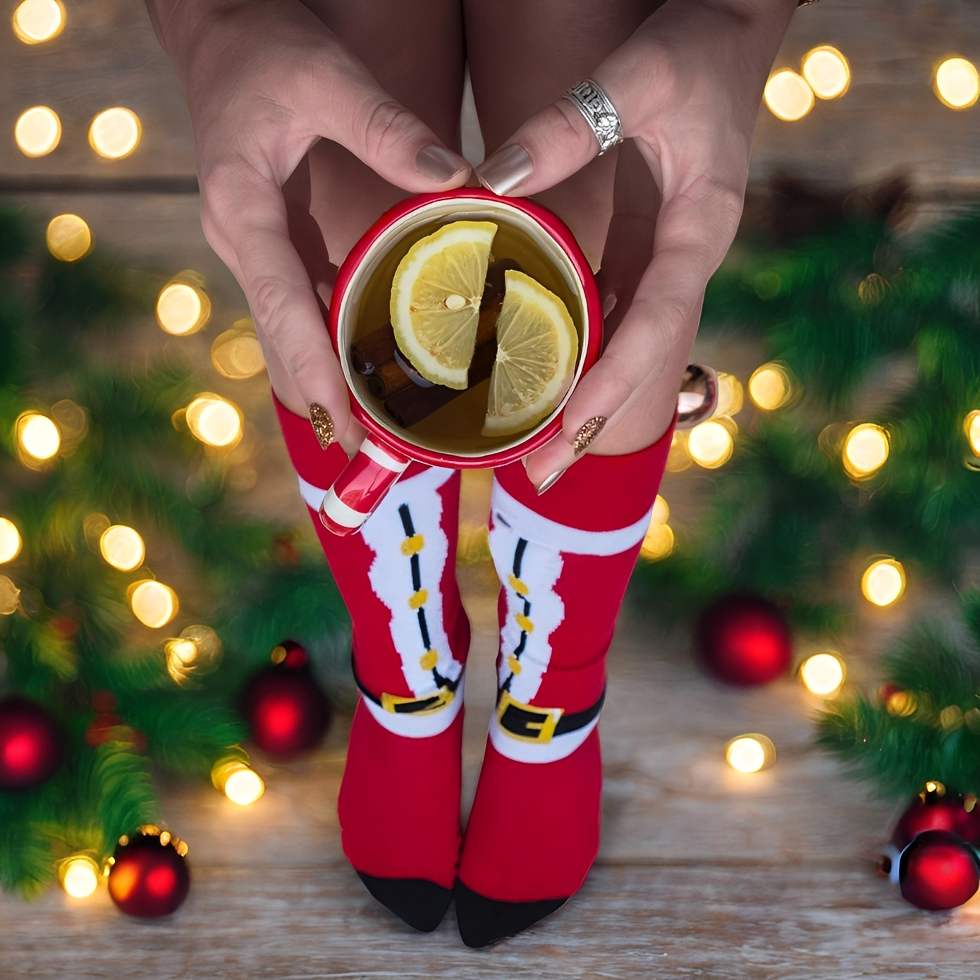 Rowena - Μοντέρνες Unisex Χριστουγεννιάτικες Κάλτσες