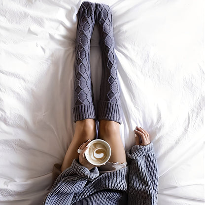 Shannon - Ζεστές, κάλτσες έως το γόνατο με μπάλα για γυναίκες