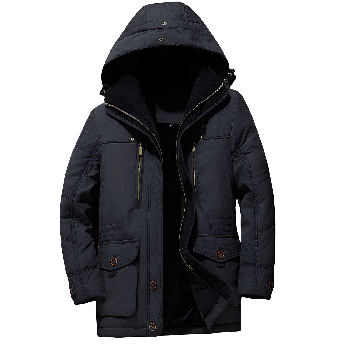 Bruce - Μοντέρνα κουκουλοφόρη ζακέτα με θερμή επένδυση για άνδρες