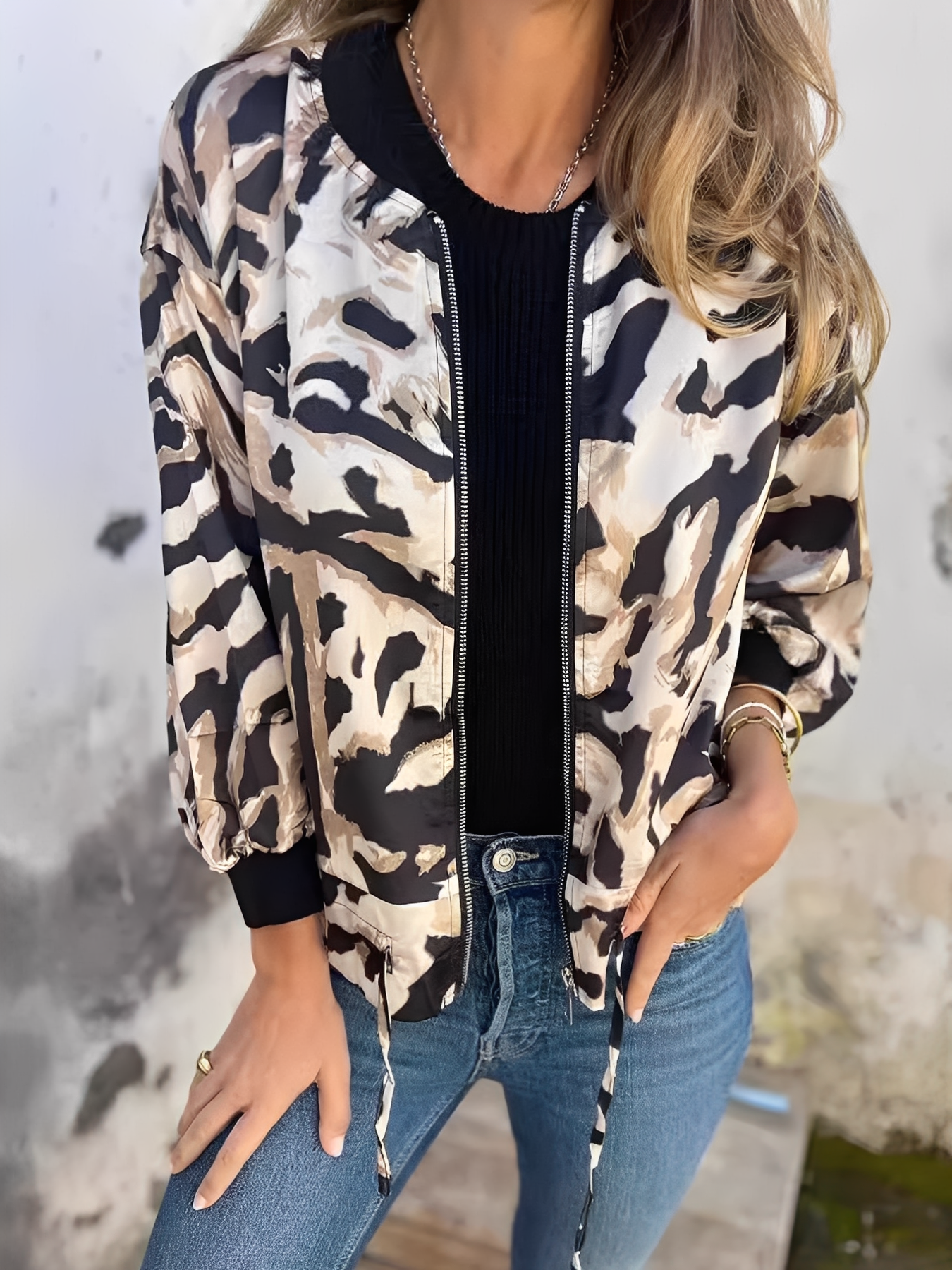 Ryana - Στιλάτο γυναικείο μπουφάν με φερμουάρ