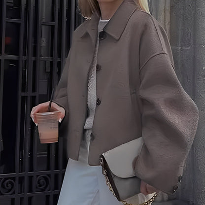 Patricia - Κομψό μπουφάν με χαλαρό πέτο για γυναίκες