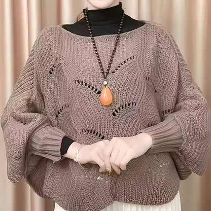 Celestine - Γυναικείο θερμοπουλόβερ με φαρδιά μανίκια