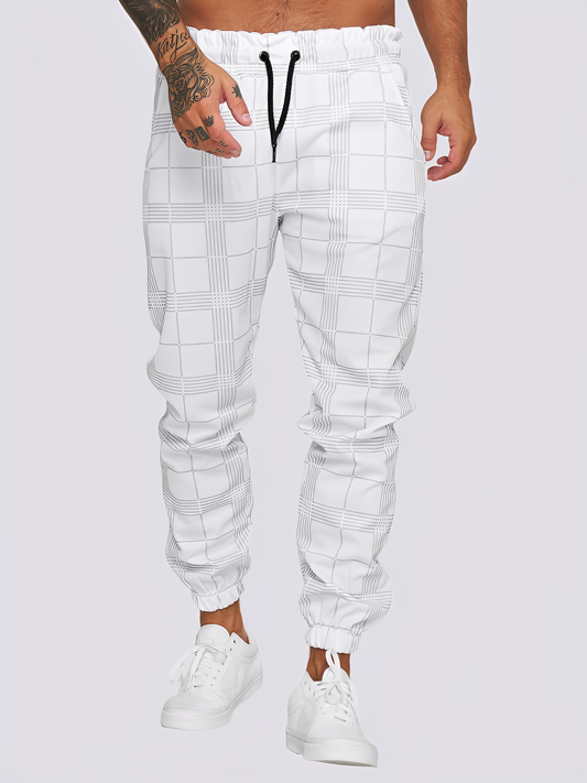 Jaeden - Κομψό καρό παντελόνι για άνδρες