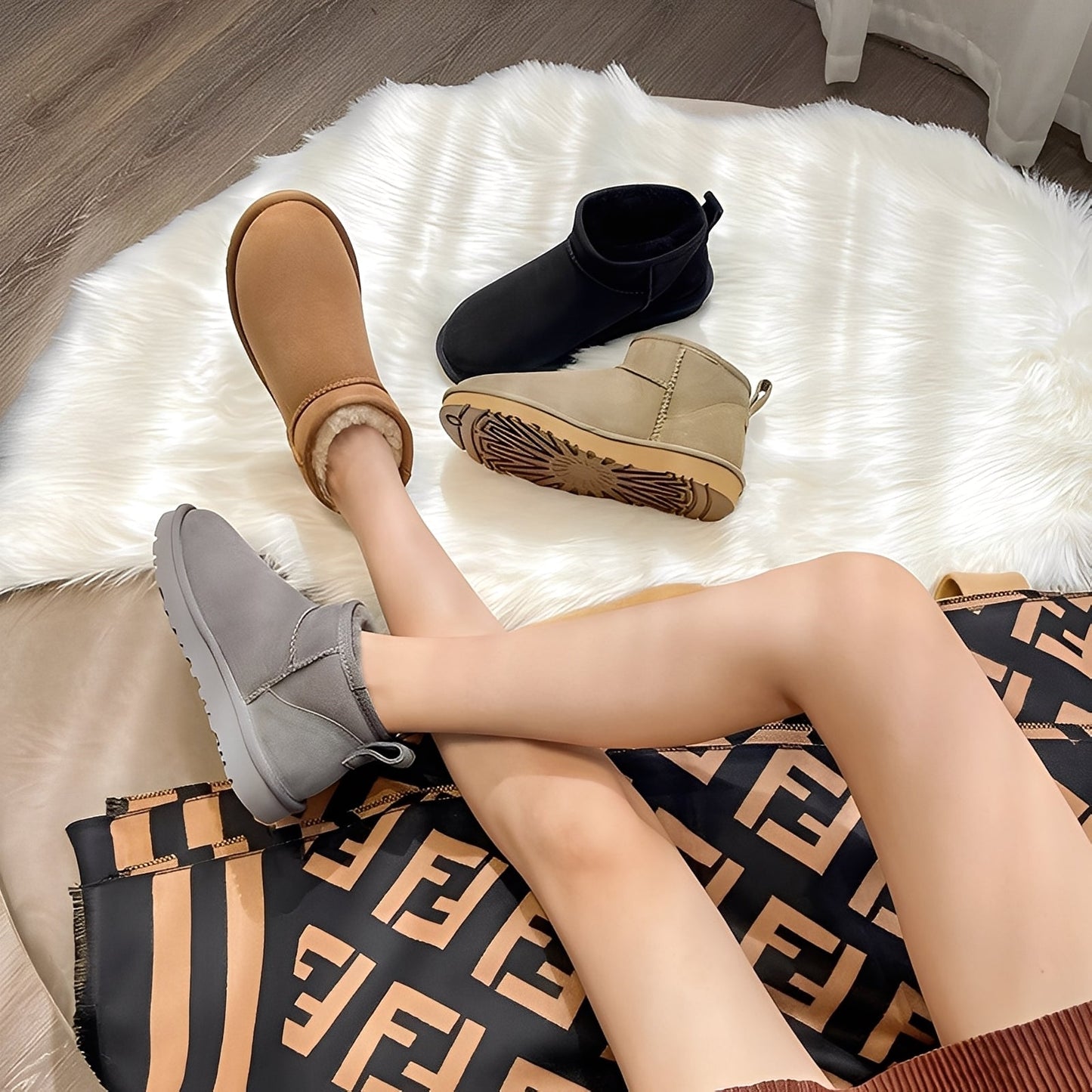 Rozanne - Καθημερινά Κοντά Χειμερινά Μποτάκια για Γυναίκες