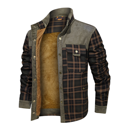 Harmon - Μοντέρνα καρό ζακέτα για άνδρες